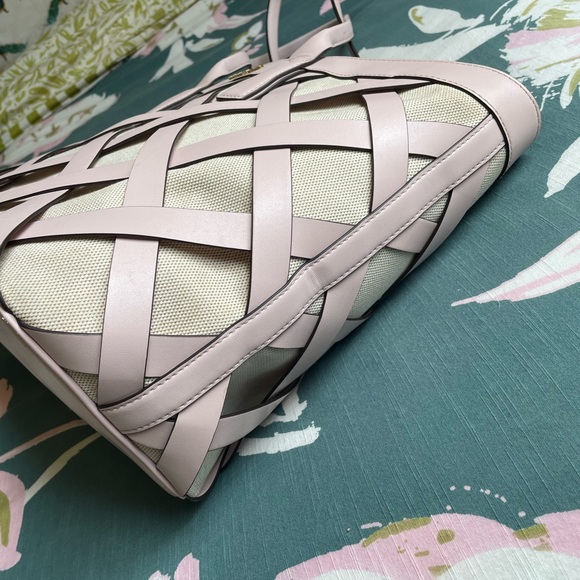 🌼 Summer Bag Blowout 🌼 Michael Kors Ballet Pink Woven Leather Tote - Picture 10 of 15